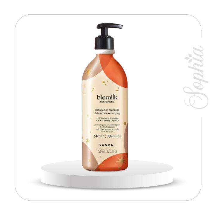 Crema Corporal de Yanbal Biomilk Leche Vegetal Edición Esferas